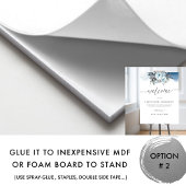 Chic, Blue Wedding Unplugged Ceremony welkomstteke Poster