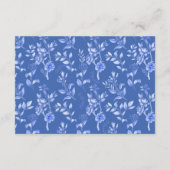 Chic Blue White Chinoiserie Garden Books for Baby Informatiekaartje (Achterkant)