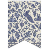 Chic Blue & White Fantasy Halloween Vlaggetjes (Derde vlag)