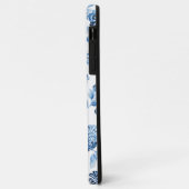  Chic Blue White  Floral Case-Mate iPhone Case (Achterkant/links)