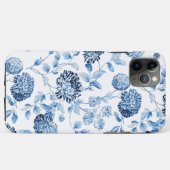  Chic Blue White  Floral Case-Mate iPhone Case (Achterkant (horizontaal))