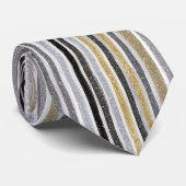 Chic Blue White Stripes Stropdas (Opgerold)