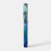 Chic bluebells forget me not stained Glass iPhone Hoesje (Linkerkant)