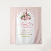 Chic blush and gold bridal shower custom banner wandkleed (Voorkant)