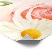 Chic Blush Bloemen Vrijgezellenfeest Welkom Poster (Hoek)