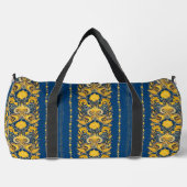 Chic Blush Blue & Yellow Custom Duffle Bag Plunjezak (Voorkant)