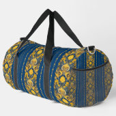 Chic Blush Blue & Yellow Custom Duffle Bag Plunjezak (Rechterhoek)