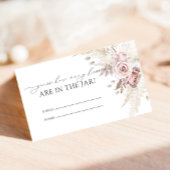 Chic Blush Dusty Roos Hoeveel Kisses Bruids Spel Informatiekaartje