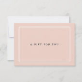 Chic Blush | Elegant Light Pink Gift Certificate (Voorkant)