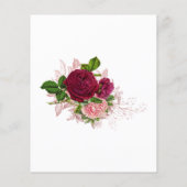  Chic Blush en Bourgogne Bridesmaids Luncheon Flyer (Achterkant)