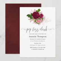  Chic Blush en Burgundy Pop Fizz Clink