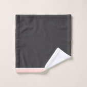 Chic Blush en Gray Bath Towel Set Bad Handdoek (Wasdoekje)