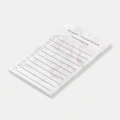 Chic Blush en grijze marmer, speciaal aangepast aa Post-it® Notes (Schuin)
