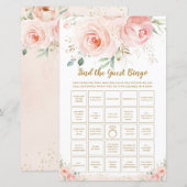 Chic Blush Floral Fun Bridal vind het Jongste Bing (Voorkant / Achterkant)