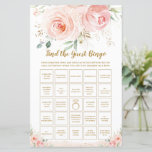 Chic Blush Floral Fun Bridal vind het Jongste Bing<br><div class="desc">Overeenkomende objecten in de winkel! c) de Happy Cat Studio.</div>