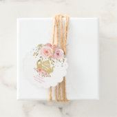 Chic Blush Floral Tea Party Verjaardag Dank u Bedankjes Labels (In situ)