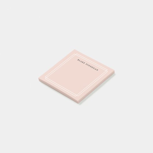 Chic Blush | Gepersonaliseerd Post-it® Notes (Schuin)