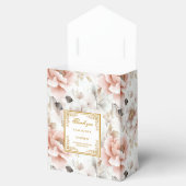 Chic Blush Ivory Gold Wedding Thank You Box Bedankdoosjes (Geopend)