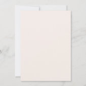 Chic Blush Pink en Black Stationery Notitiekaartje (Achterkant)