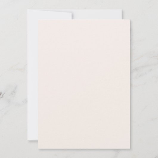 Chic Blush Pink en Black Stationery Notitiekaartje (Achterkant)