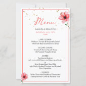 Chic Blush Pink Floral Confetti Frame Wedding (Voorkant)