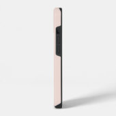 Chic Blush Pink Gold Monogram Initiaal Name Script iPhone Hoesje (Linkerkant)