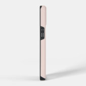 Chic Blush Pink Gold Monogram Initiaal Name Script iPhone Hoesje (Rechterkant)
