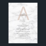 Chic Blush Pink Marble Monogram 30th Birthday Kaart<br><div class="desc">Toen ik trends aan het onderzoeken was om een zwart roze monogram te maken, had ik veel moeite om elementen te vinden die ik leuk vond! Na uren zoeken vond ik eindelijk deze GORGEOUS marmer en was zo blij! Toen moest ik een paar uur ronddraaien om een uniek monogram te...</div>