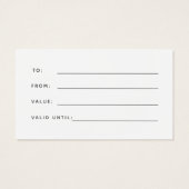 Chic Blush Pink Modern Elegant Monogram Cadekaartj Visitekaartje (Achterkant)