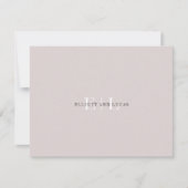 Chic Blush Pink Monogram Notitiekaartje (Voorkant)