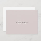Chic Blush Pink Monogram Notitiekaartje (Voorkant / Achterkant)