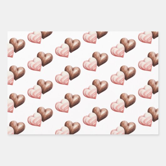 Chic Blush Pink Rose Cupcake Verjaardag Inpakpapier Vel (Voorkant 2)