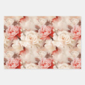 Chic Blush Pink Rose Cupcake Verjaardag Inpakpapier Vel (Voorkant)