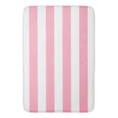 Chic Blush Pink Stripes Patroon Badmat (Voorkant Verticaal)
