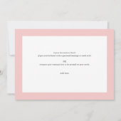 Chic Blush Pink Vrijgezellenfeest Bedankkaart (Achterkant)