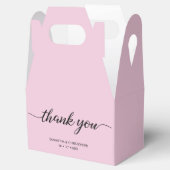 Chic.Blush Roze Hartelijk dank voor de bruiloft va Bedankdoosjes (Geopend)