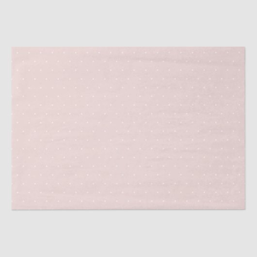 Chic blush roze minuscuul poka punts patroon schat tissuepapier (Voorkant)