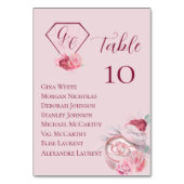 Chic Blush Roze Trouwstoel Kaart (Voorkant)