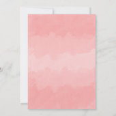 Chic Blush Roze Waterverf Floral Vrijgezellenfeest Kaart (Achterkant)