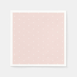 Chic Blush roze witte minuscule poladots patroon l Servet