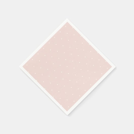 Chic Blush roze witte minuscule poladots patroon l Servet (Hoek)