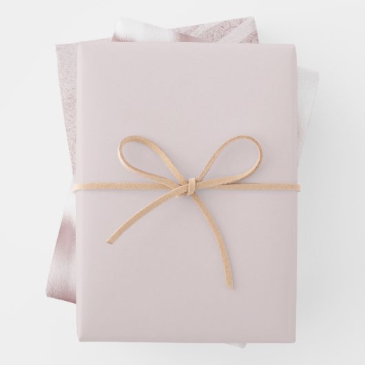 Chic Blush Roze Zebra Animal Verjaardag Inpakpapier Vel (In situ)