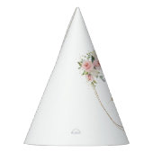 Chic Blush rozen eucalyptusgoud 30ste verjaardag Feesthoedjes (Links)