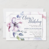 Chic Blush Waterverf Apple Blossom Kaart (Voorkant)