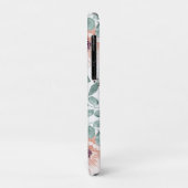 Chic Blush Waterverf Flowers iPhone iPad Case (Achterkant/links)