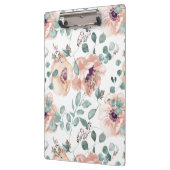 Chic Blush Waterverf Flowers Klembord (Links)