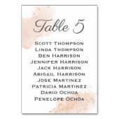 Chic Blush Waterverf Gold Spletters Zitkaart Kaart (Achterkant)