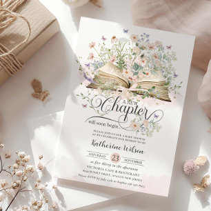 Chic Blush Wildflower Boek Nieuw Chapter Baby show Kaart