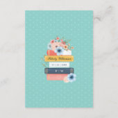 Chic Boeken voor Baby Bloemen Boek Thema Baby show Informatiekaartje (Achterkant)