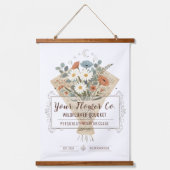 Chic Boeket Bloemen Tapijt Hangend Wandkleed (Voorkant)